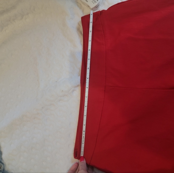 Eric Casual Red Straight Leg Pants~Size Medium~NWT - Picture 2 of 8
